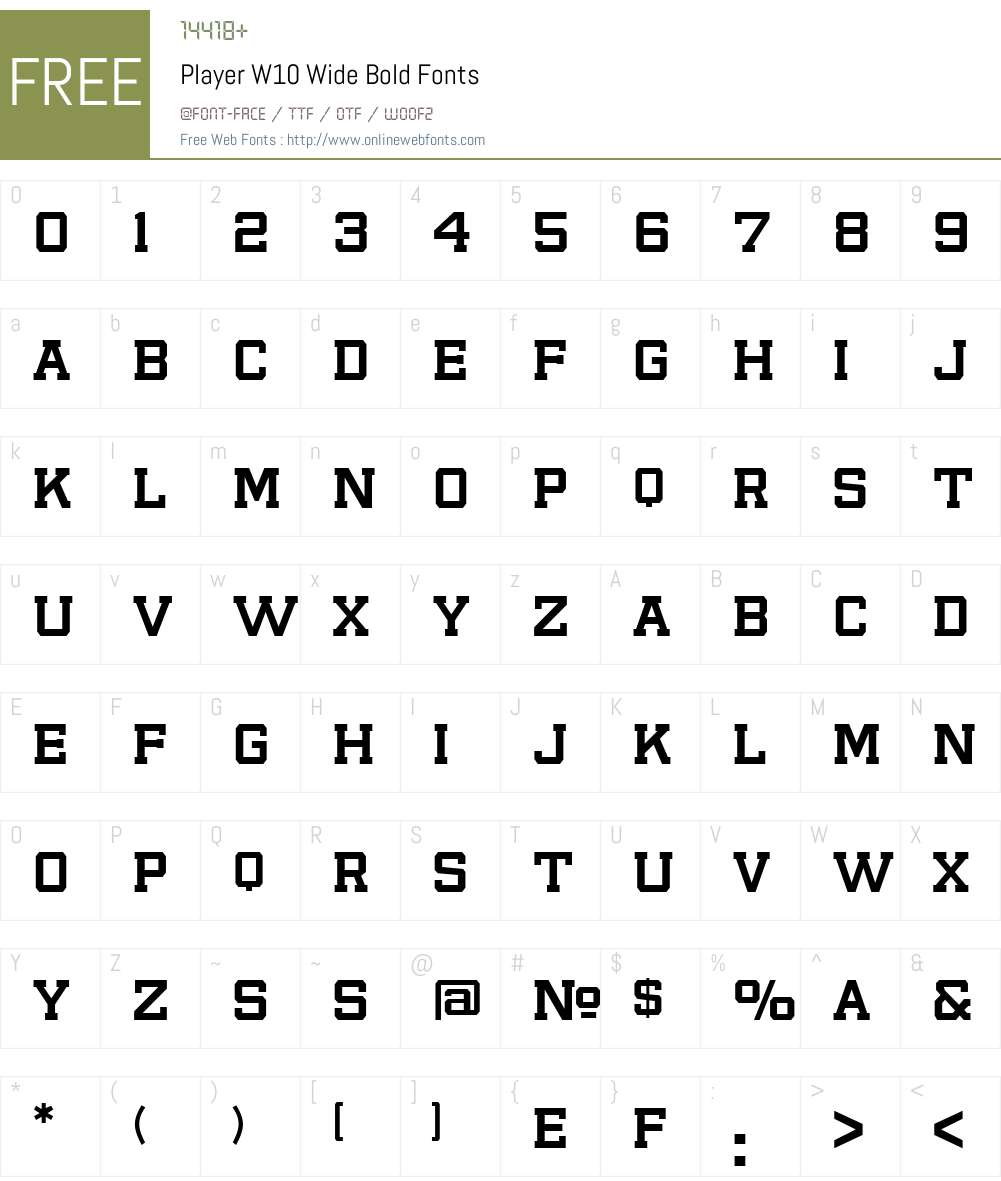Player Font Screenshots