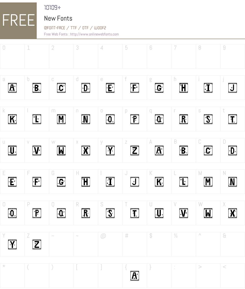 New Font Screenshots