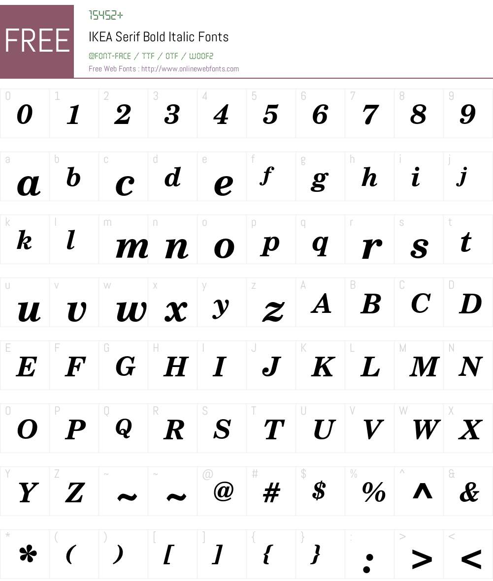 IKEA Serif Font Screenshots