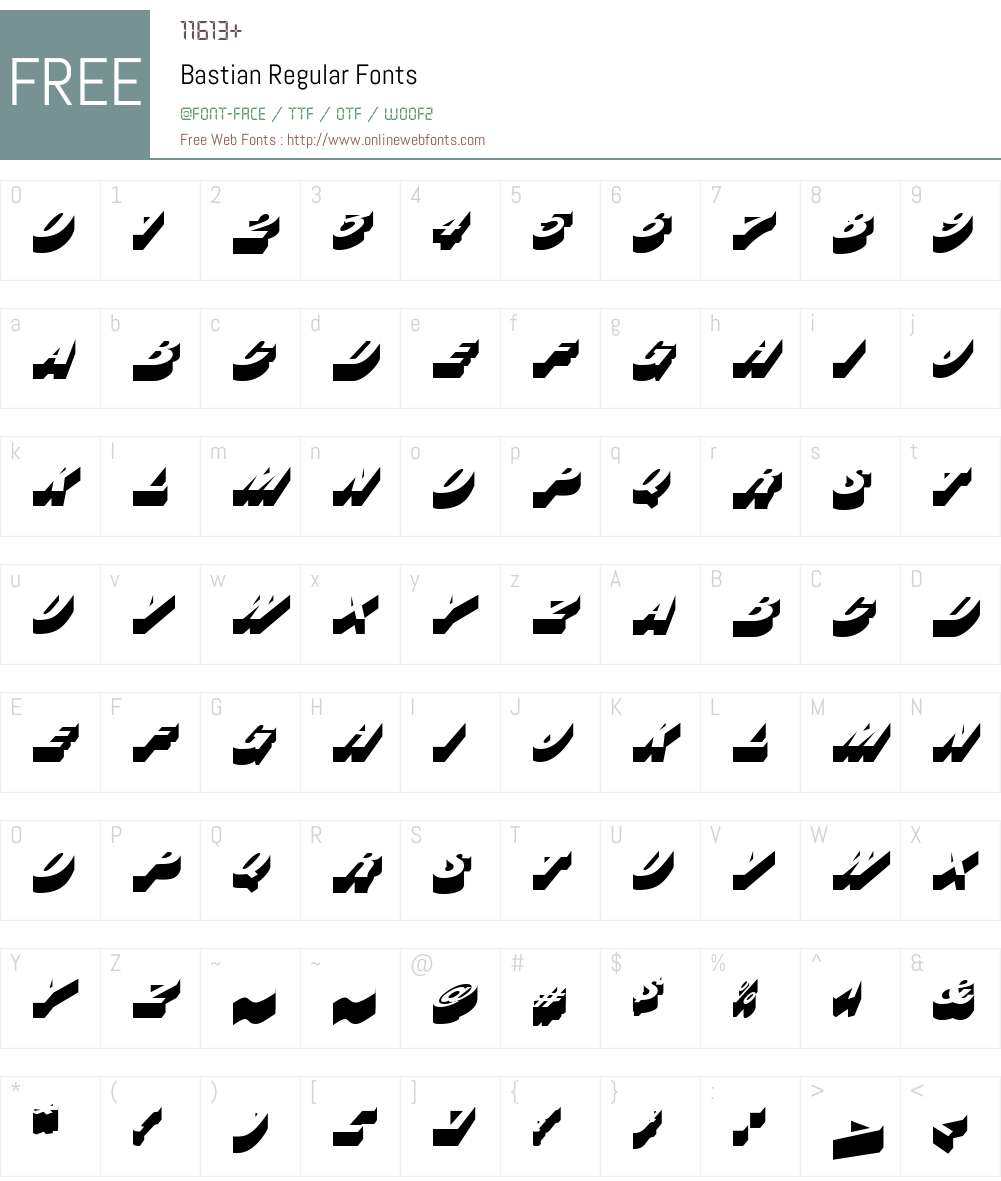 Bastian Font Screenshots