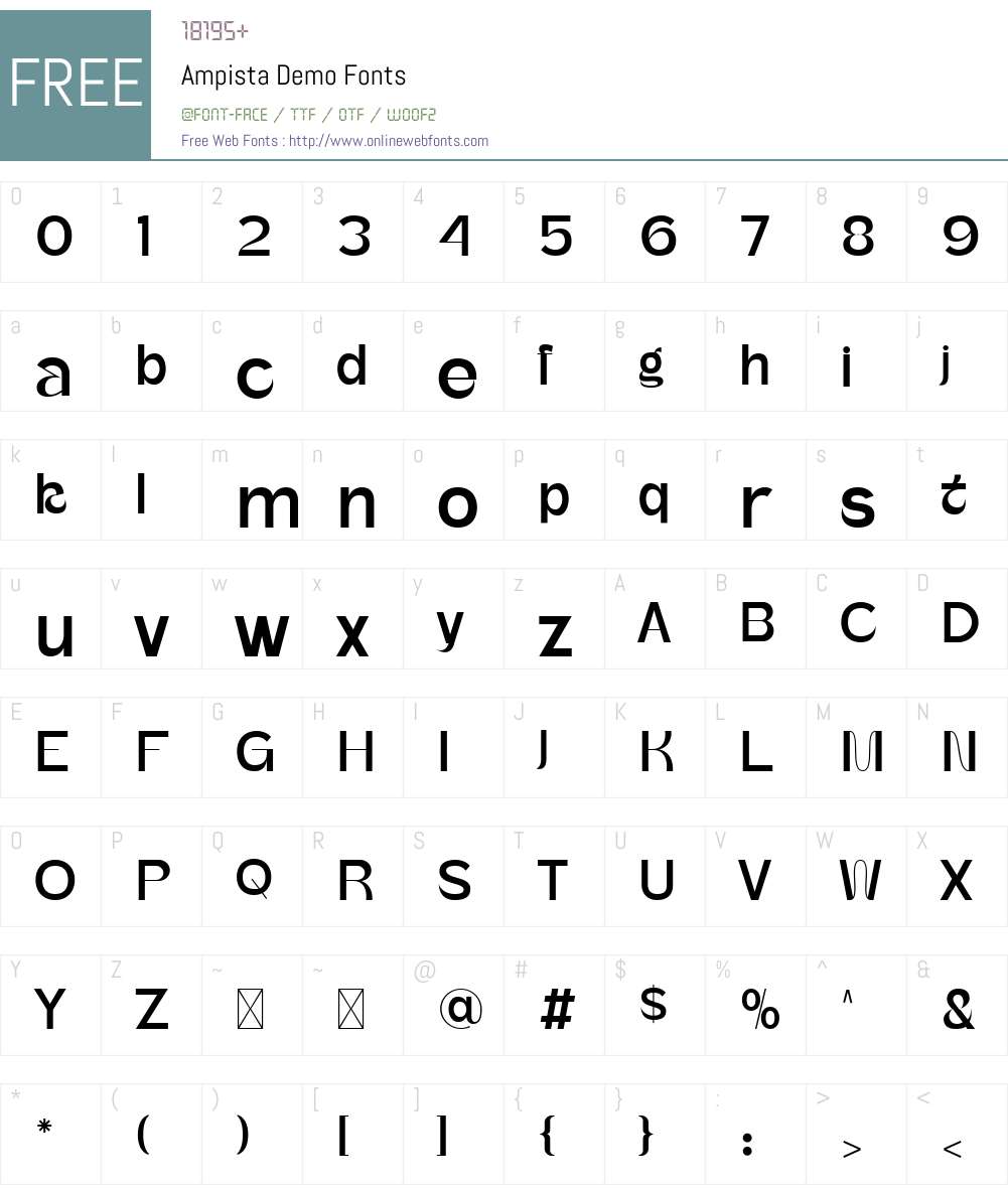 Ampista Demo 1.002;Fontself Maker 3.5.8 Fonts Free Download ...