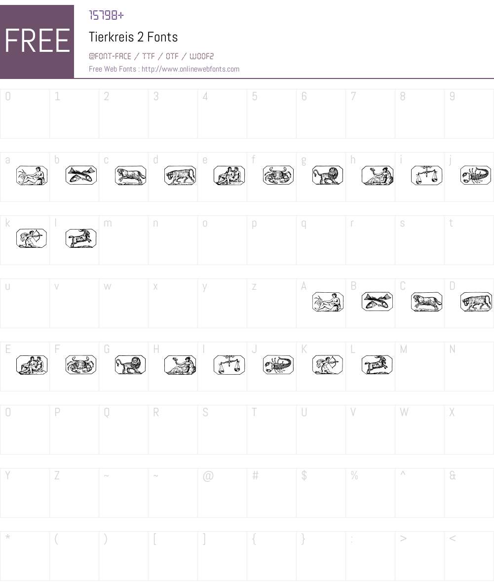 Tierkreis 2 Font Screenshots