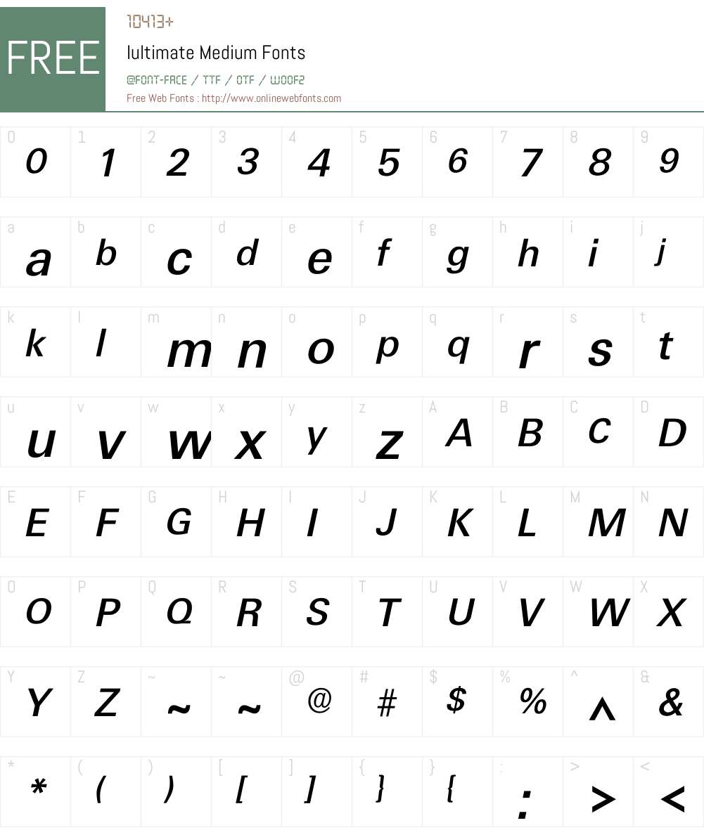 Iultimate Font Screenshots