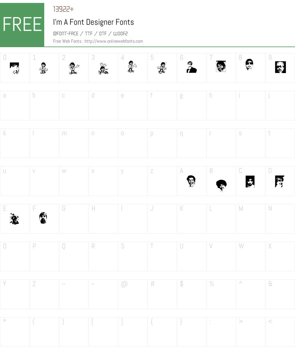 I'm A Font Designer Font Screenshots