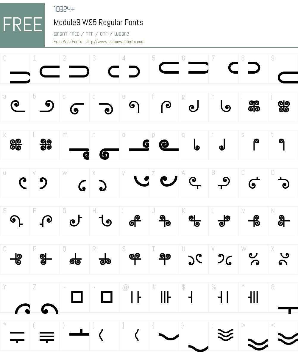 Module9 Font Screenshots