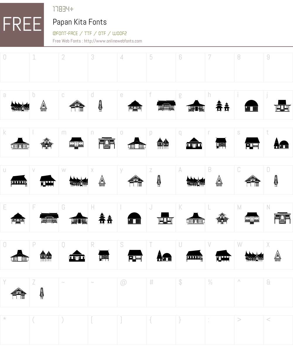 Papan Kita Font Screenshots