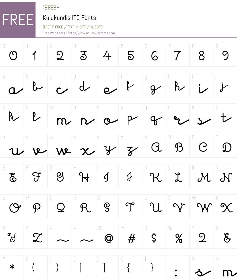 Kulukundis ITC Font Screenshots