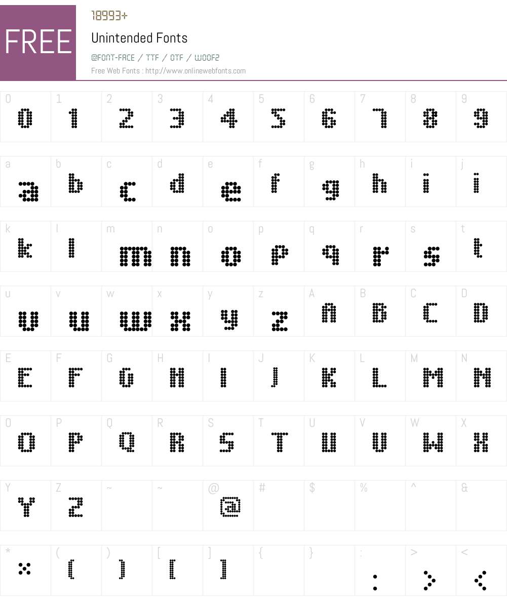 Unintended Font Screenshots