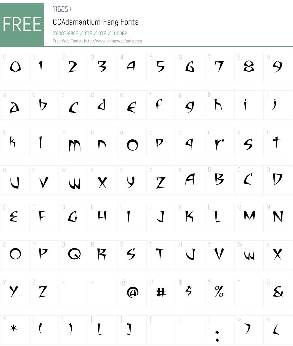 CCAdamantium Font Screenshots