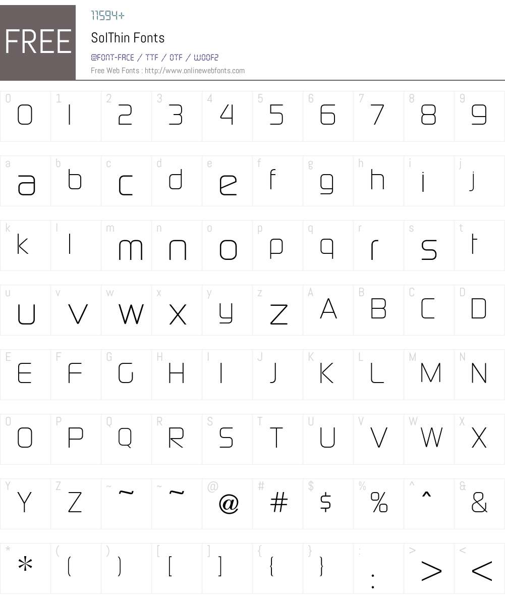 Sol Font Screenshots