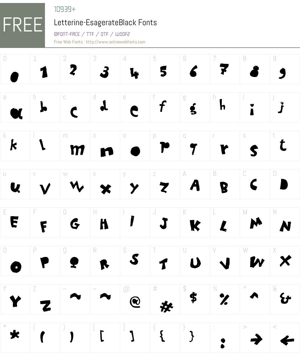 Letterine Font Screenshots