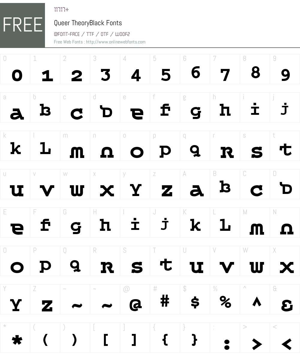 Queer TheoryBlack Font Screenshots