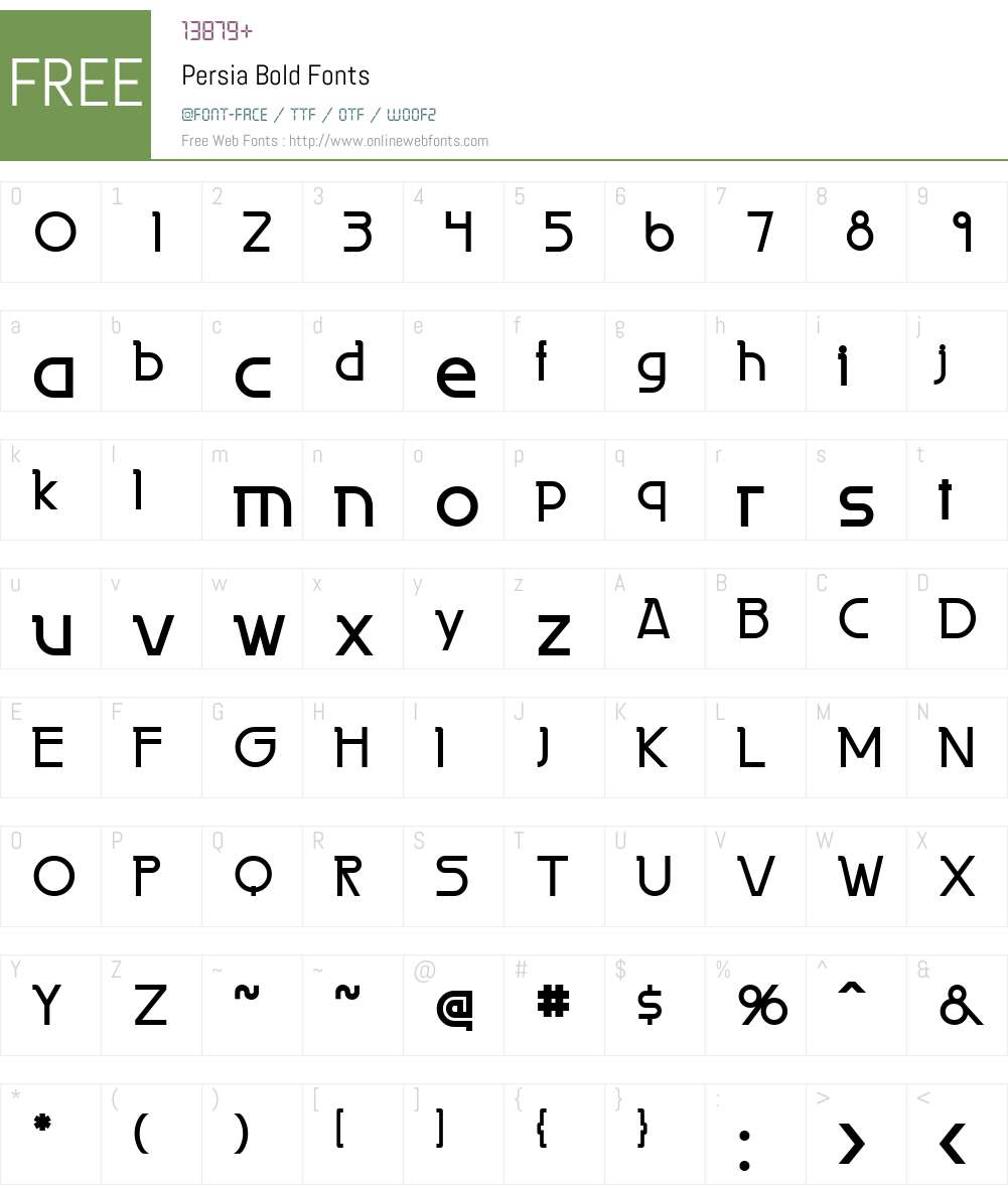 Persia Font Screenshots