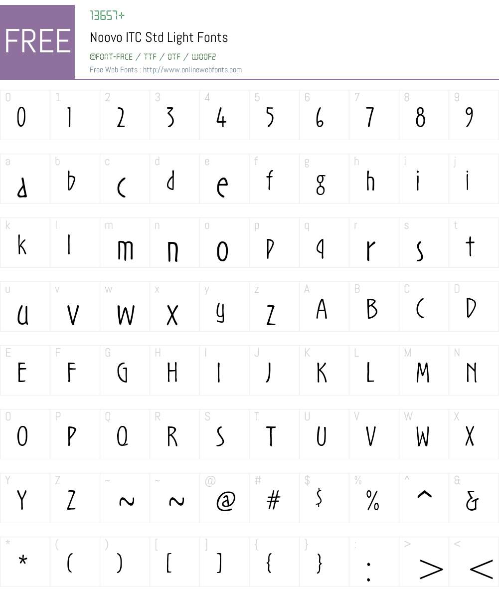 Noovo ITC Std Font Screenshots