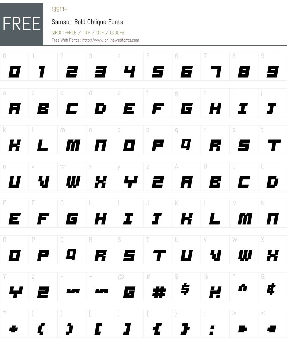 Samson Font Script Samson Bold Oblique 1.00 Fonts Free Download - OnlineWebFonts.COM