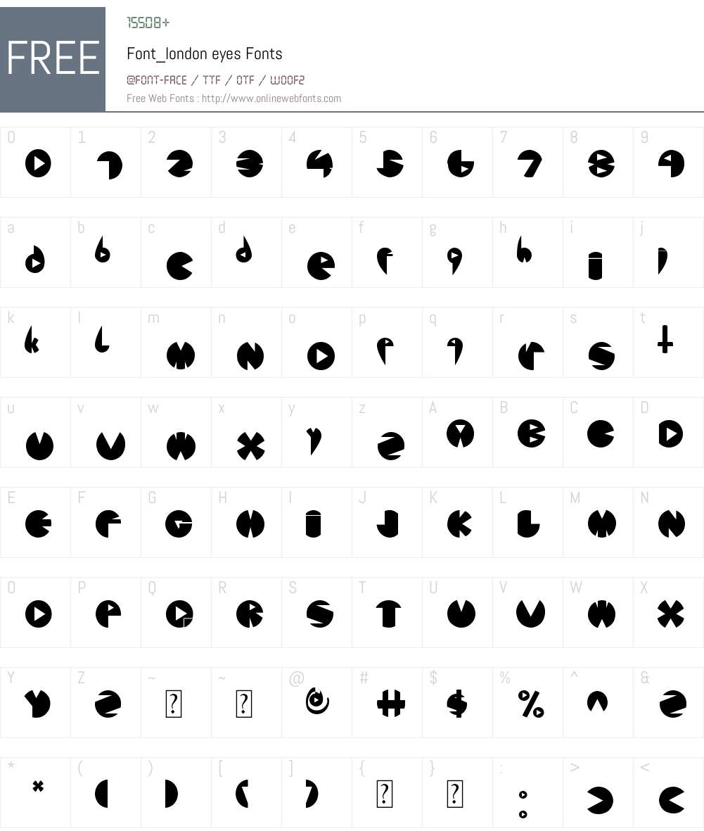 Font_london eyes Font Screenshots