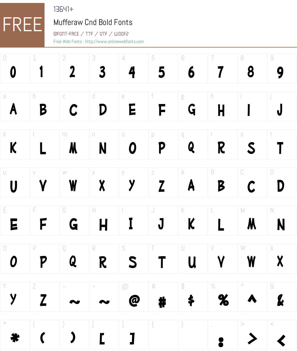 Mufferaw Cnd Font Screenshots