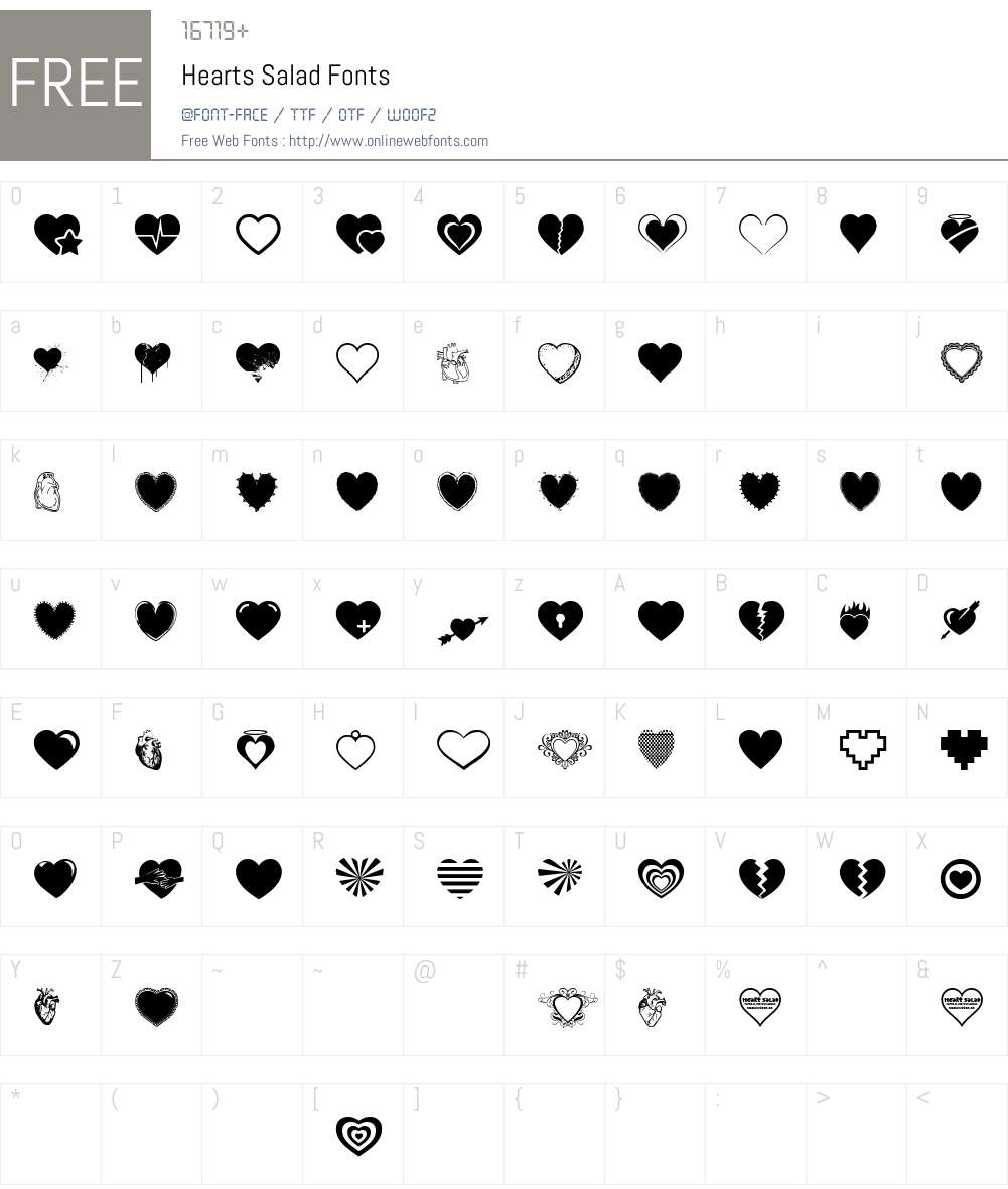 Hearts Salad 1.00;September 28, 2020;FontCreator 11.0.0.2388 64bit