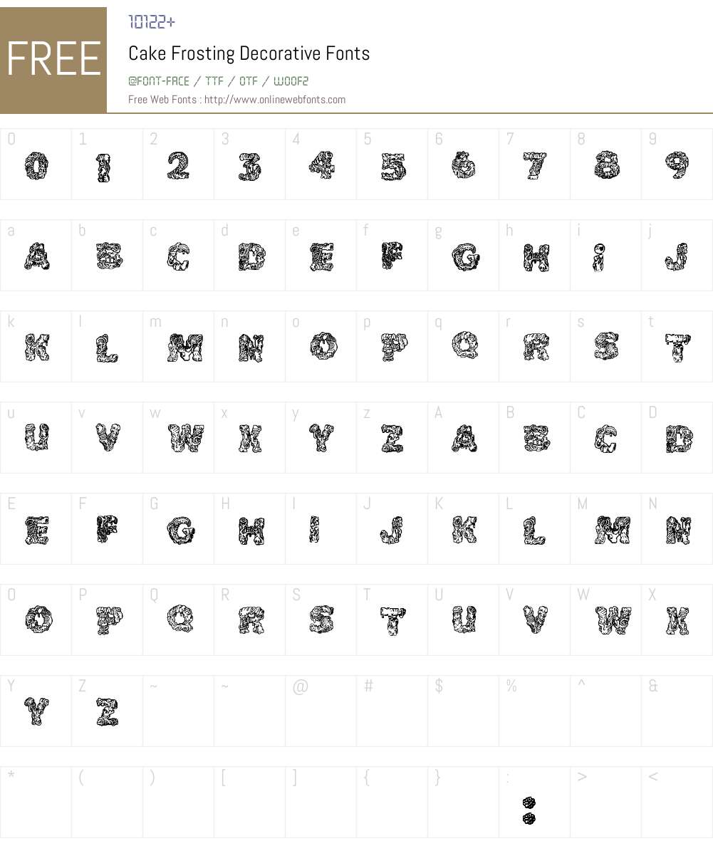 Cake Frosting Font Screenshots