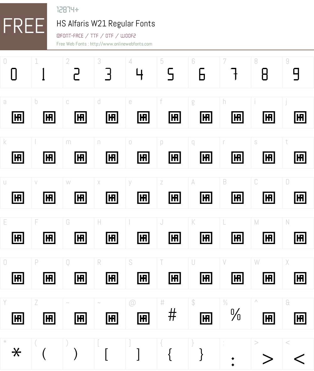 HS Alfaris Font Screenshots