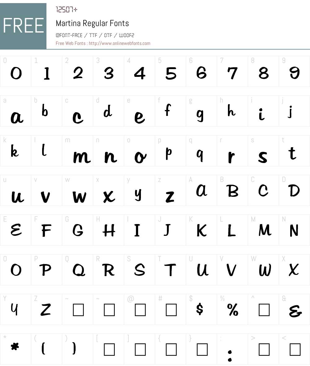 Martina Font Screenshots