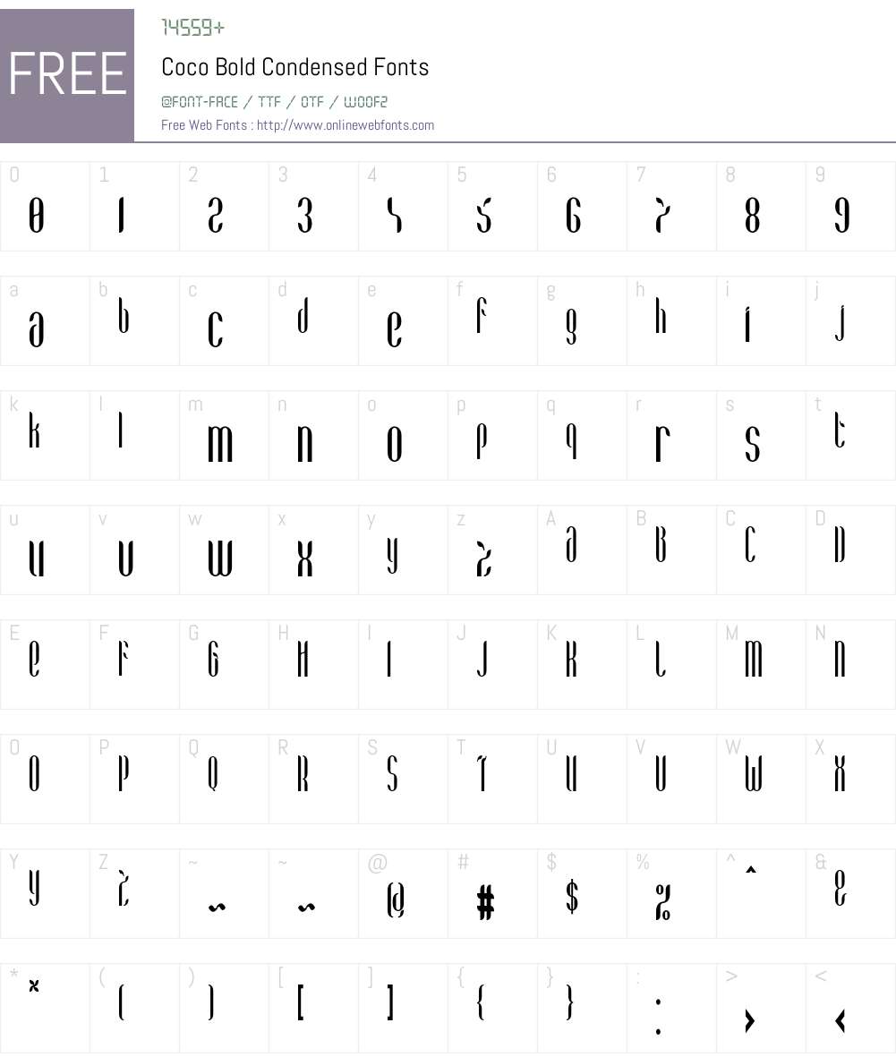 Coco Font Screenshots