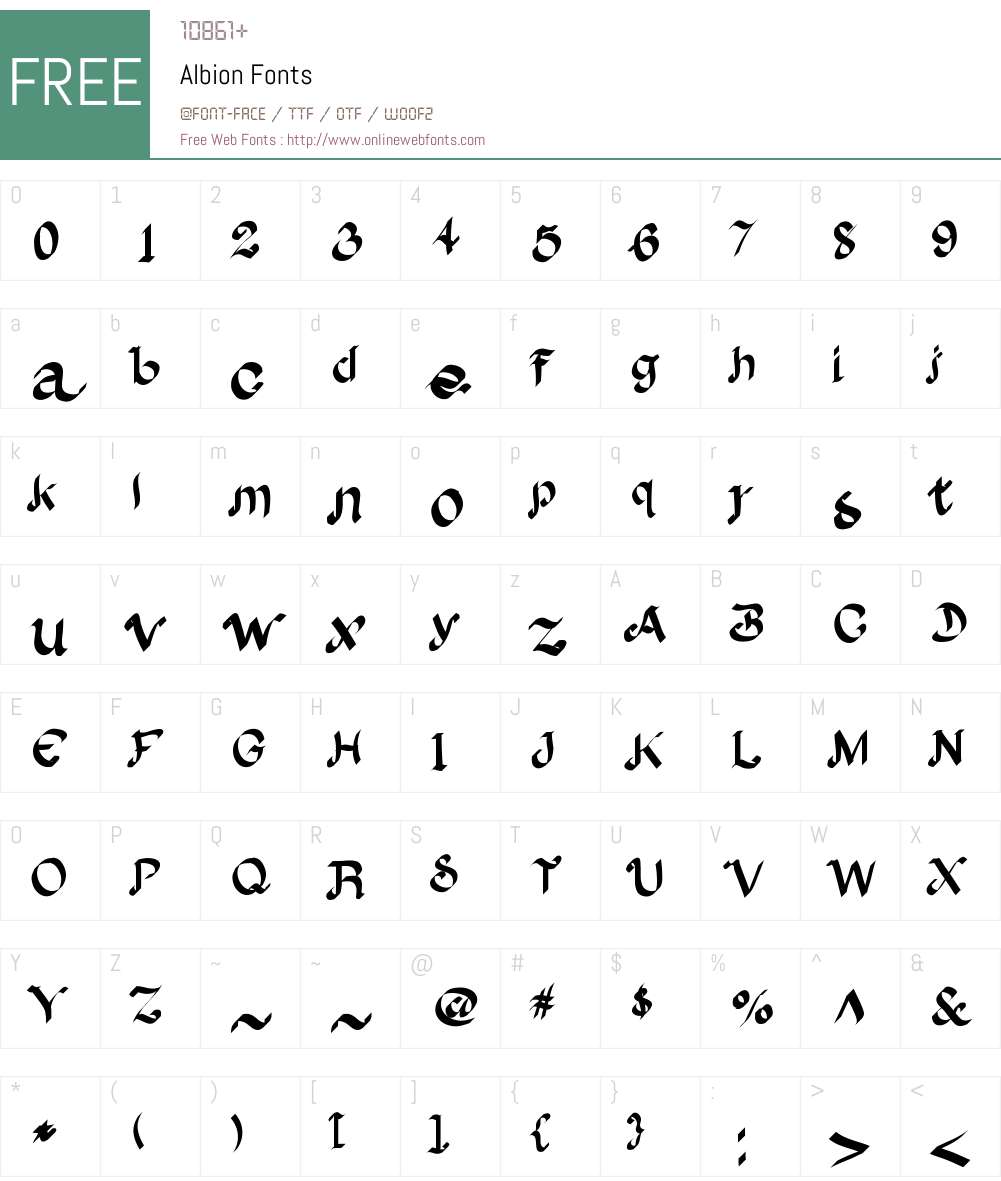 albion signature font free download