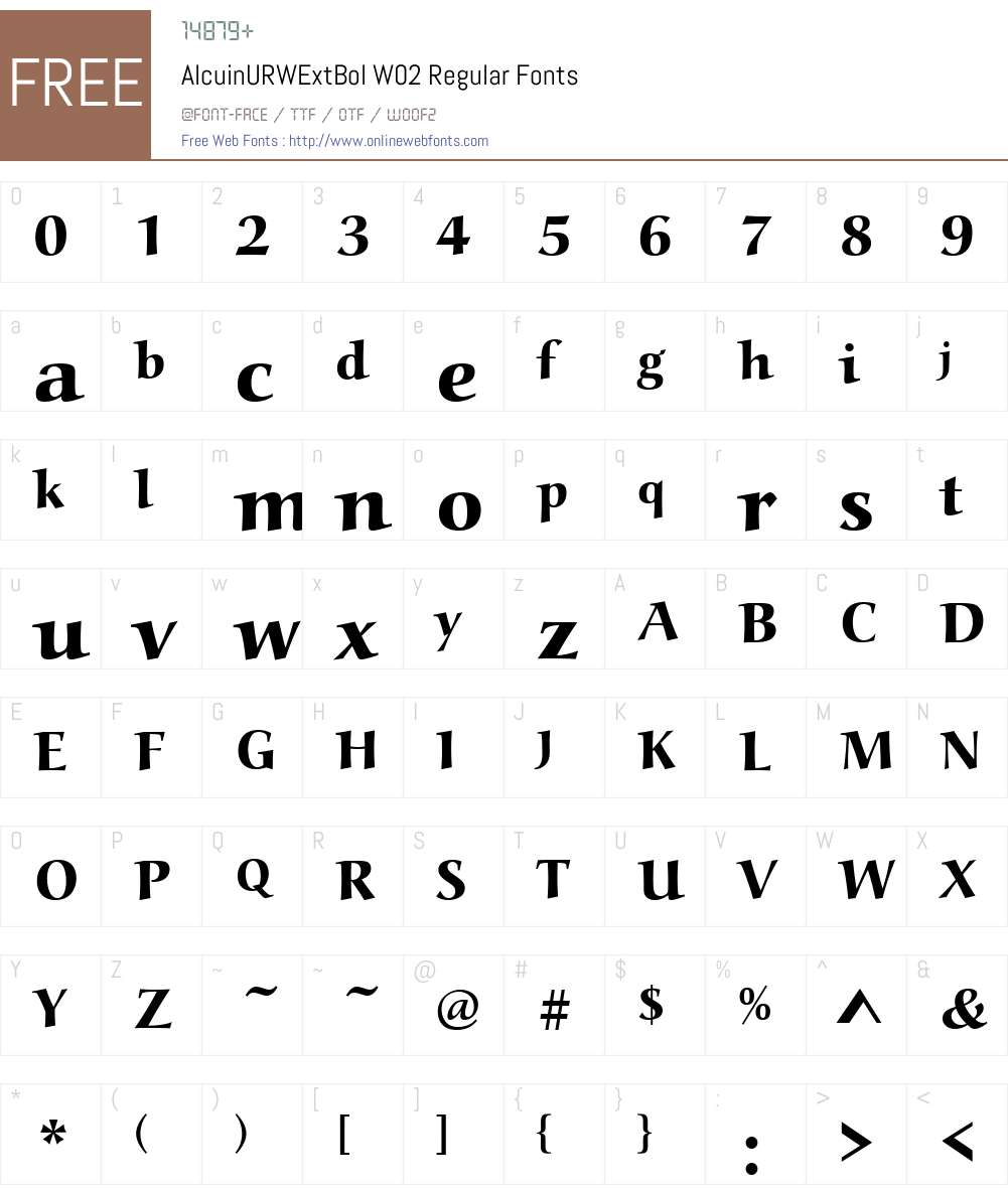 Alcuin Font Screenshots