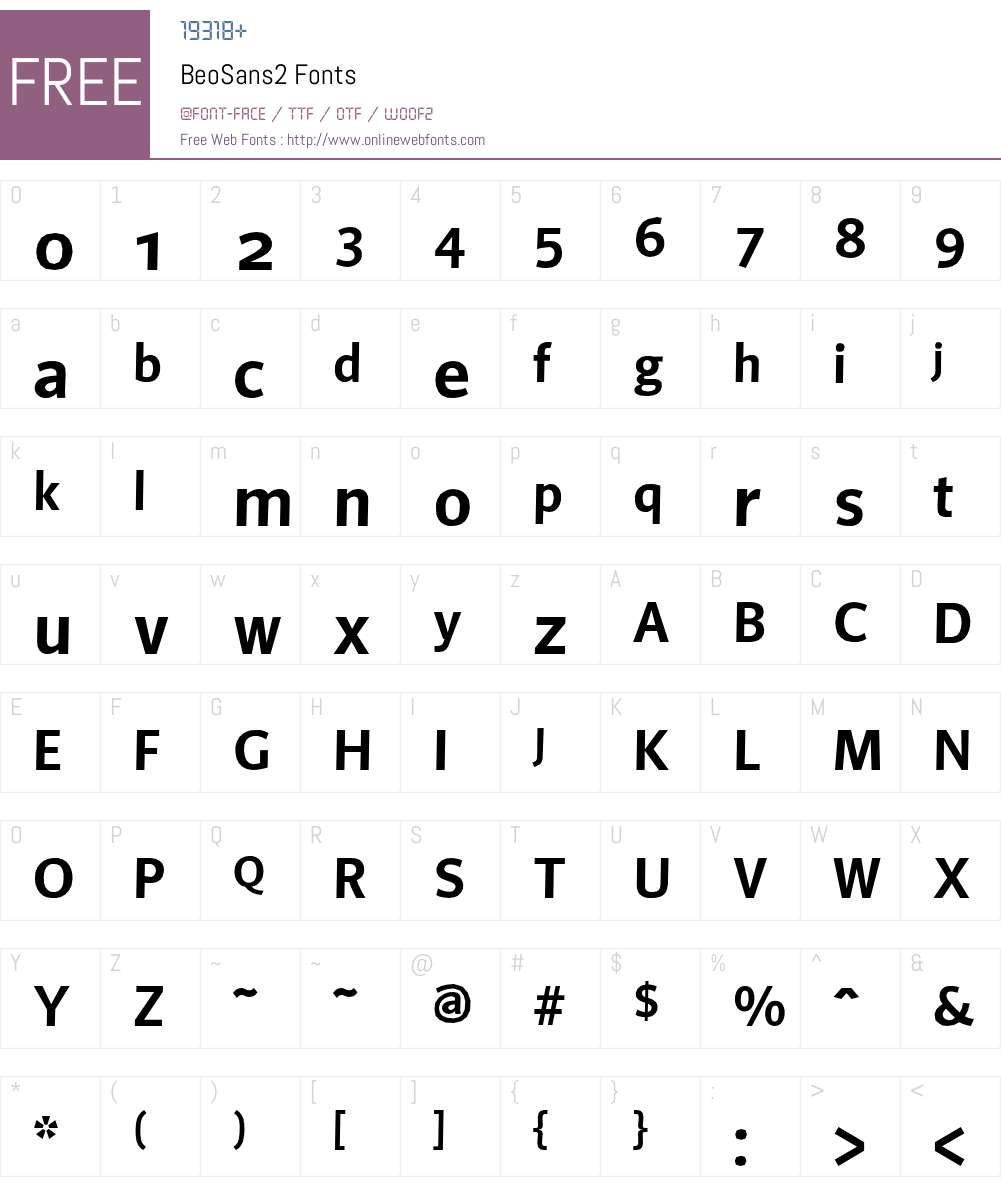 BeoSans2 Font Screenshots