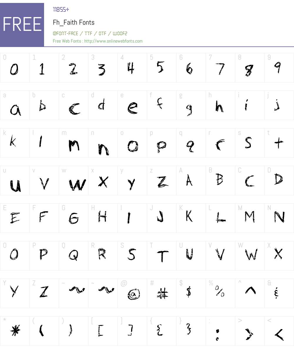 Fh_Faith Font Screenshots