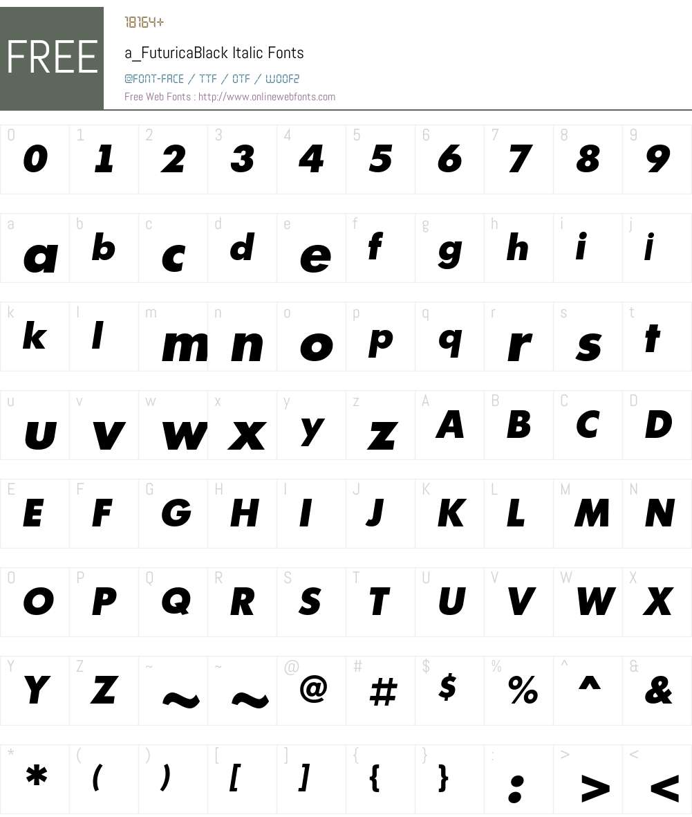 a_FuturicaBlack Font Screenshots