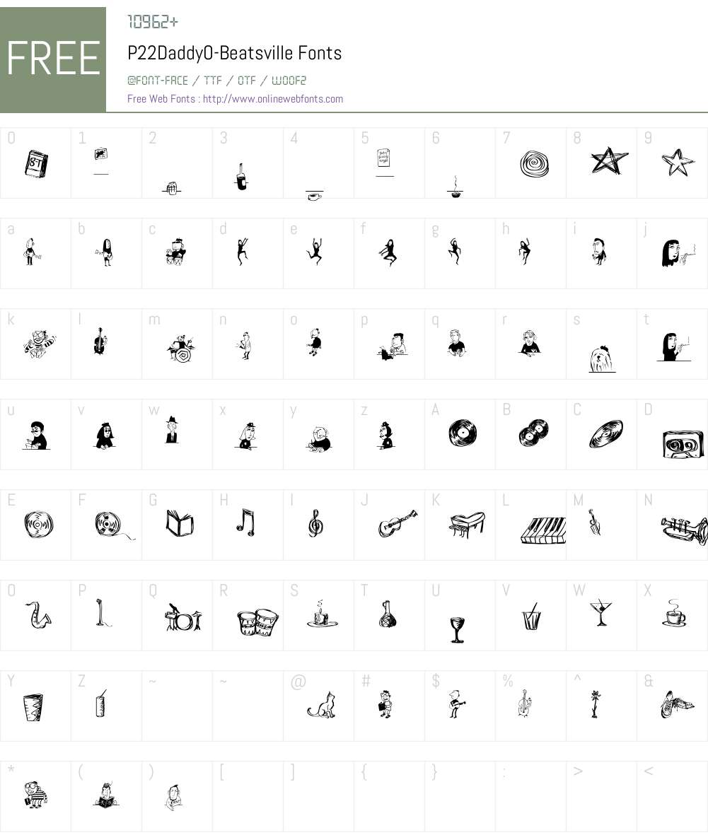 P22DaddyO Font Screenshots