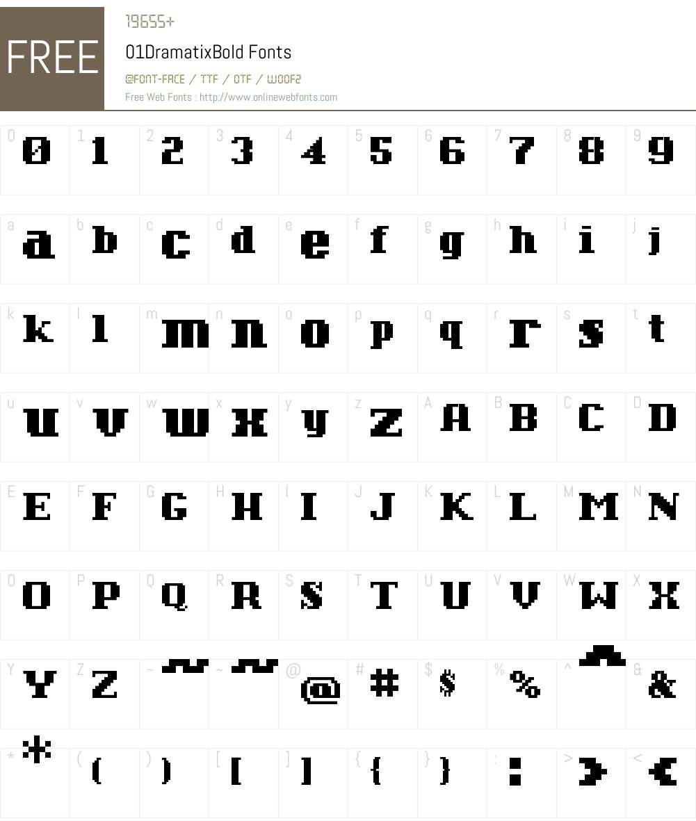 01Dramatix Font Screenshots