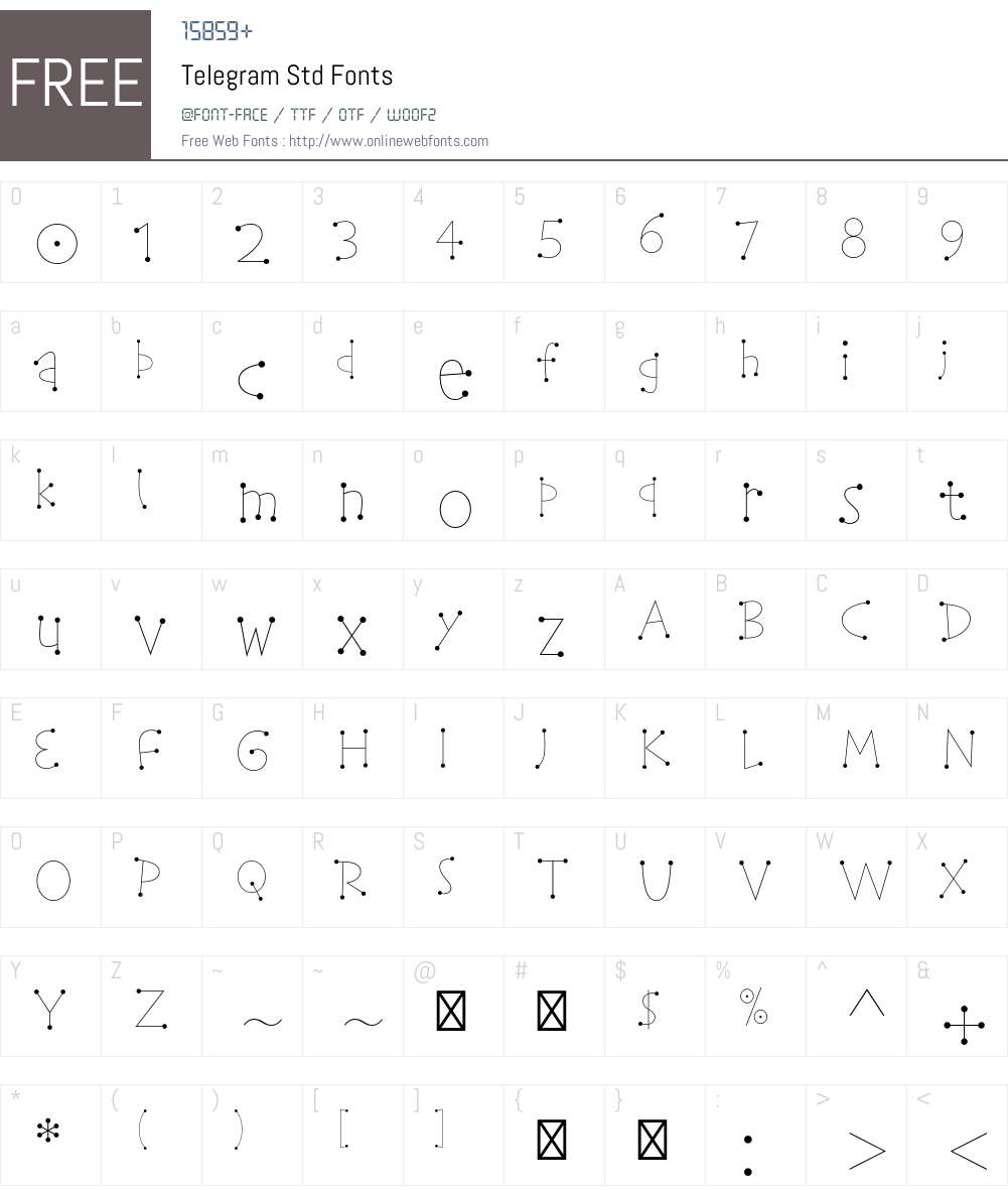 Telegram Std Font Screenshots