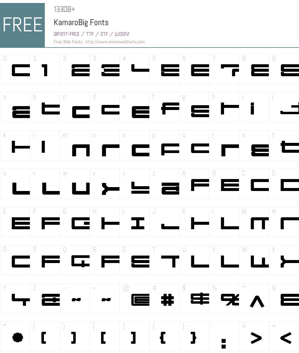 KamaroW00-Big Font Screenshots