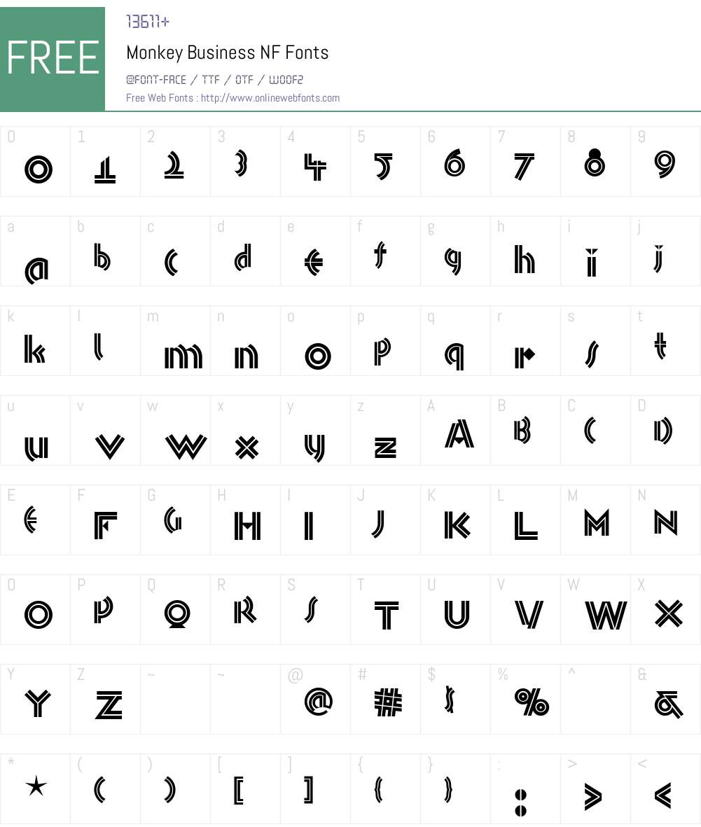 Monkey Business NF Font Screenshots