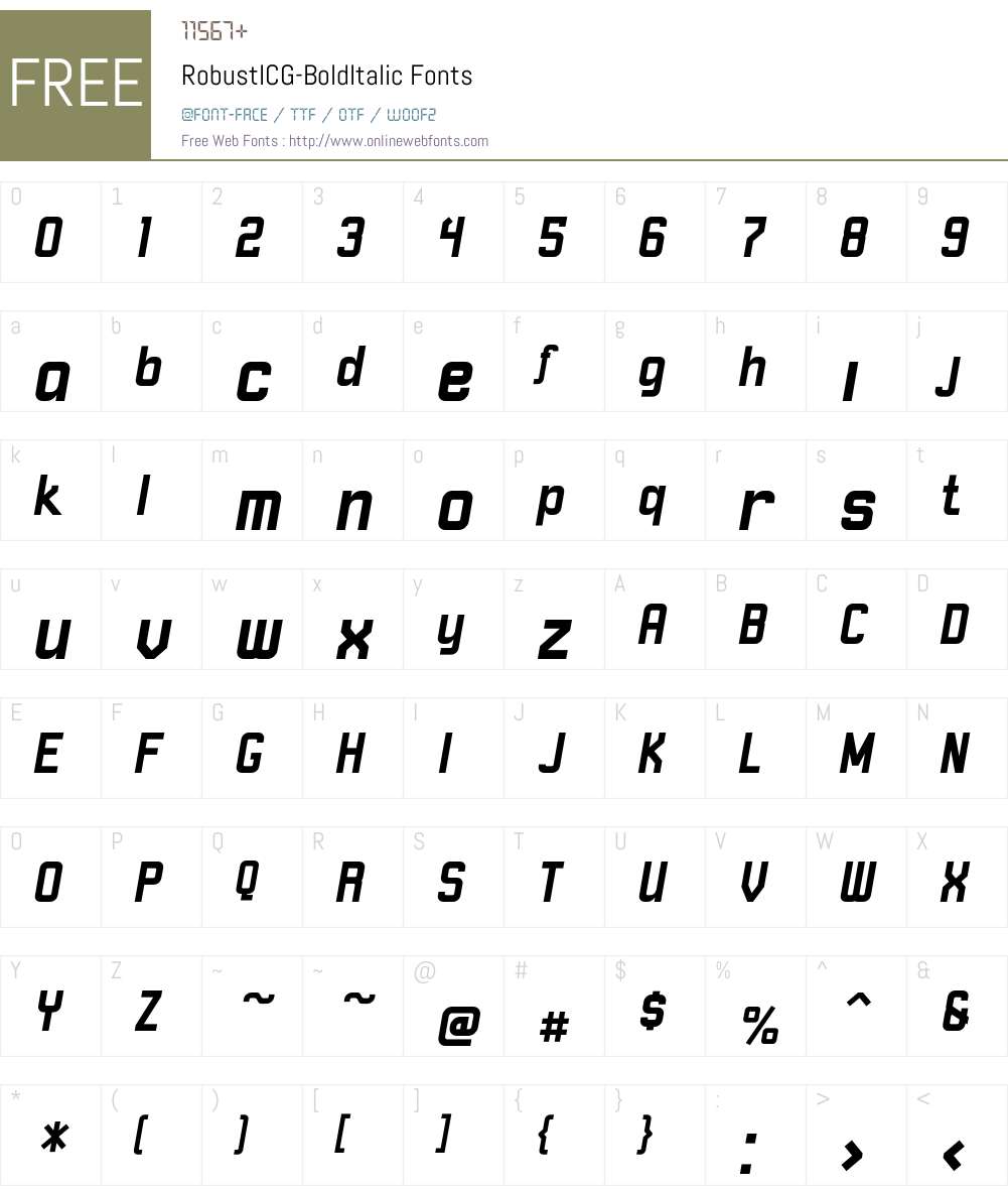 RobustICG Font Screenshots