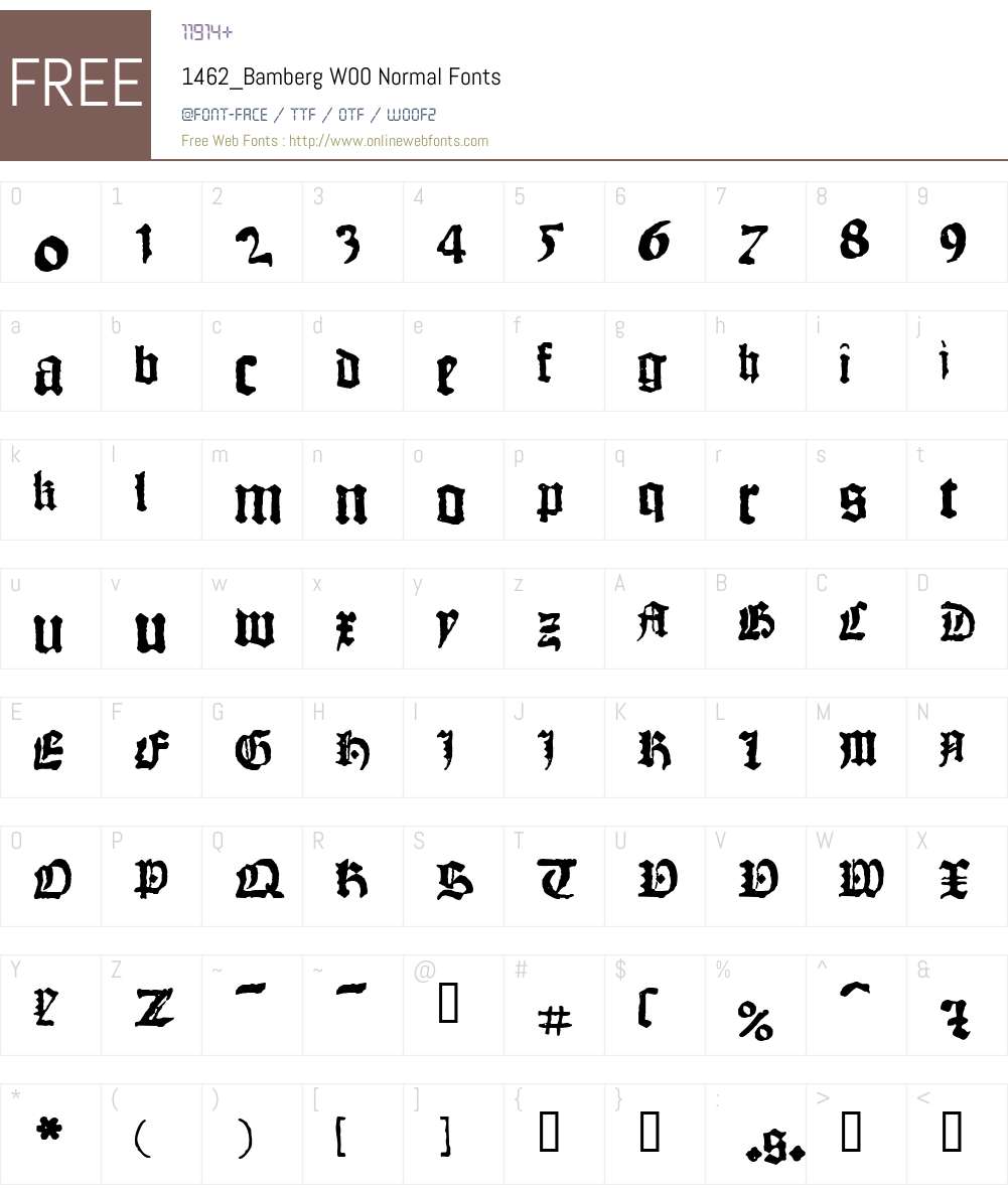 1462_Bamberg Font Screenshots