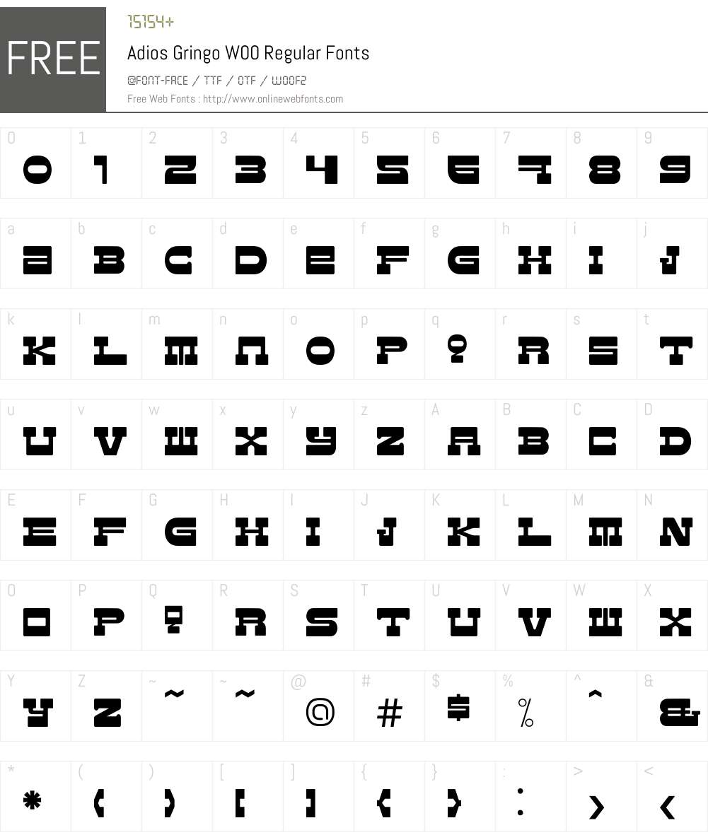 Western Font Screenshots