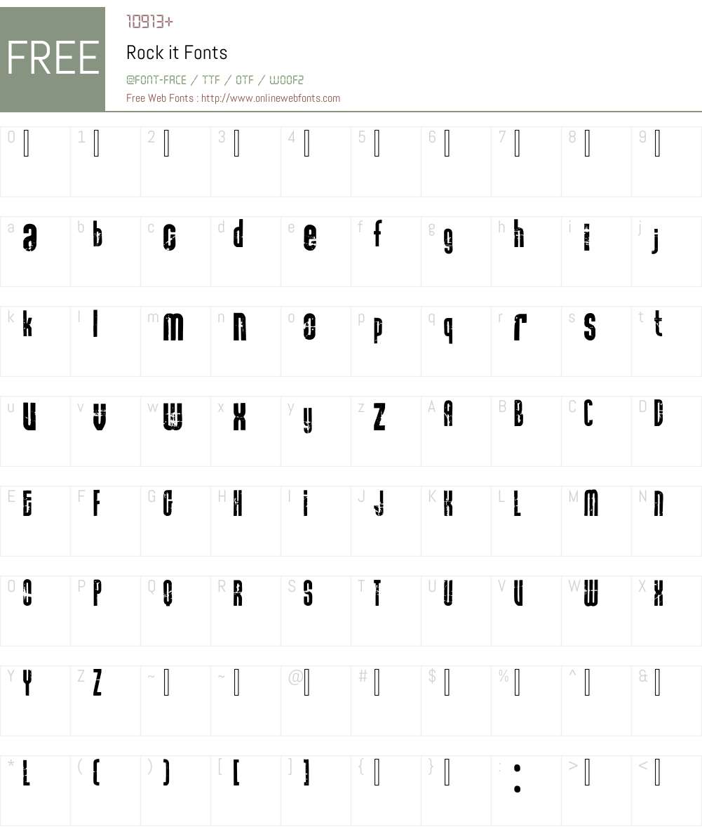 Rock it Font Screenshots