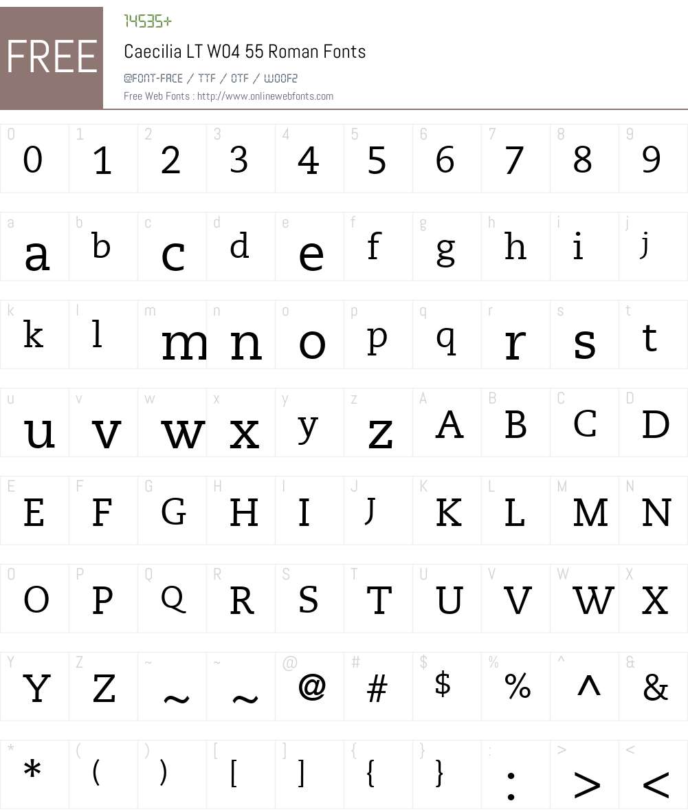 PMN Caecilia Font Screenshots