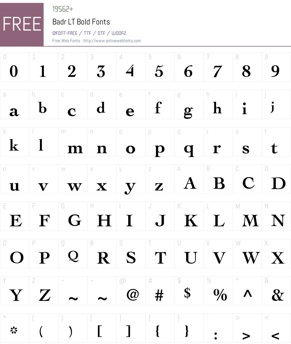 Badr LT Font Screenshots