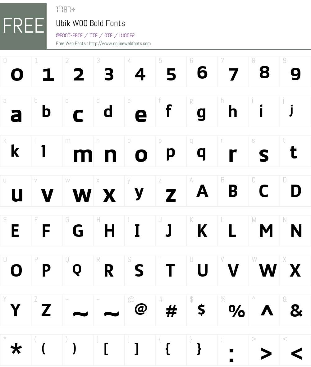 Ubik Font Screenshots