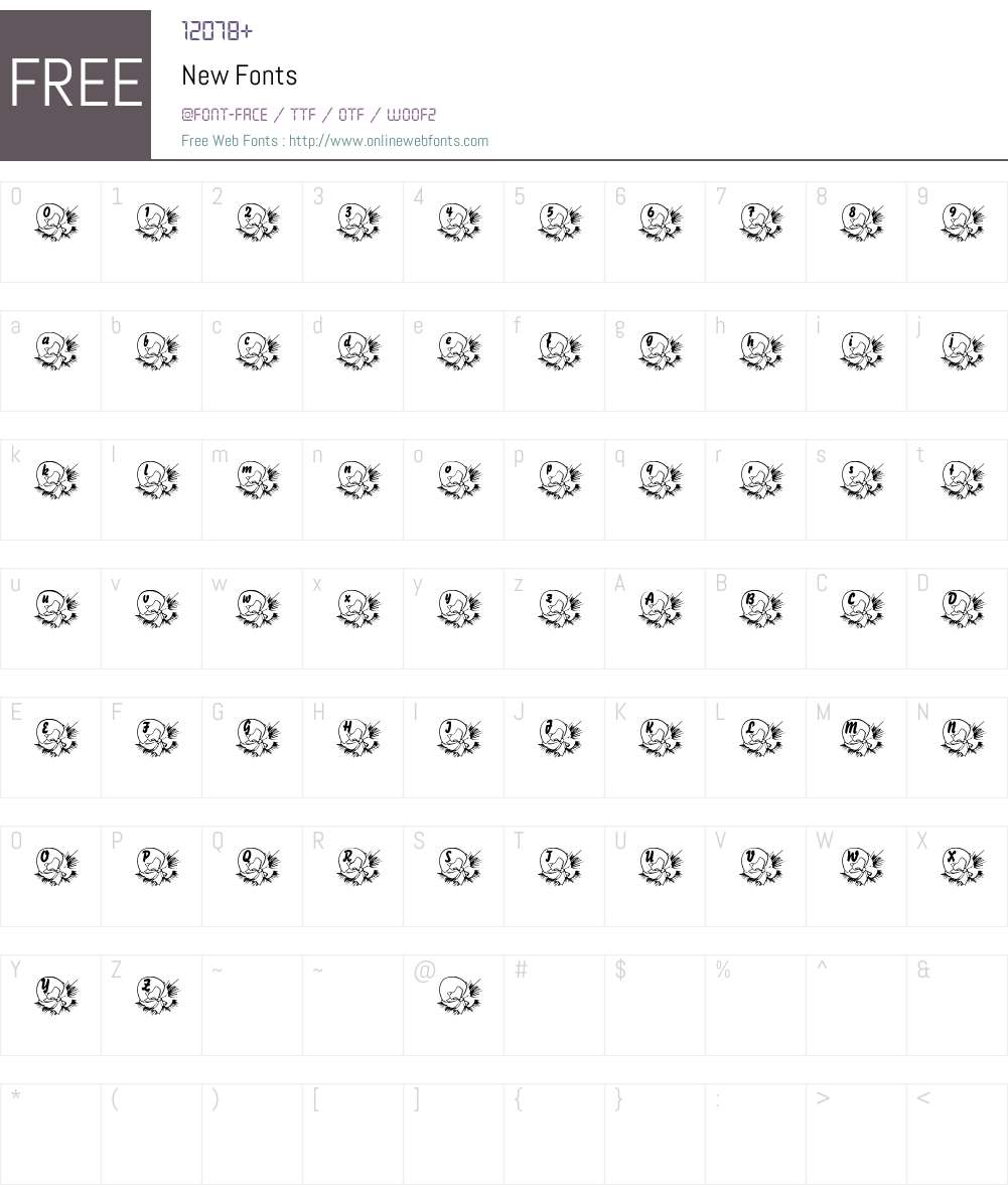 New Font Screenshots