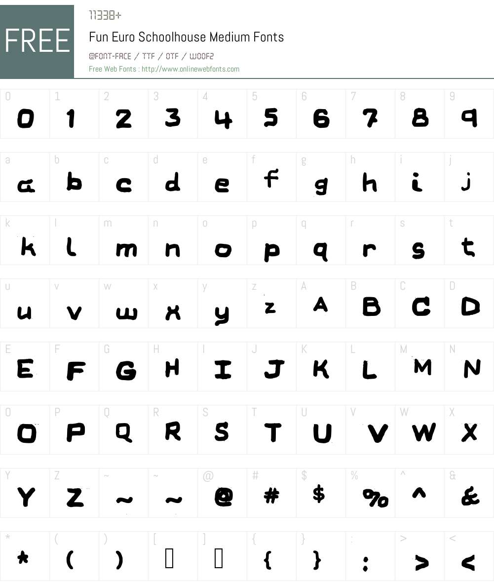 Fun Euro Font Screenshots