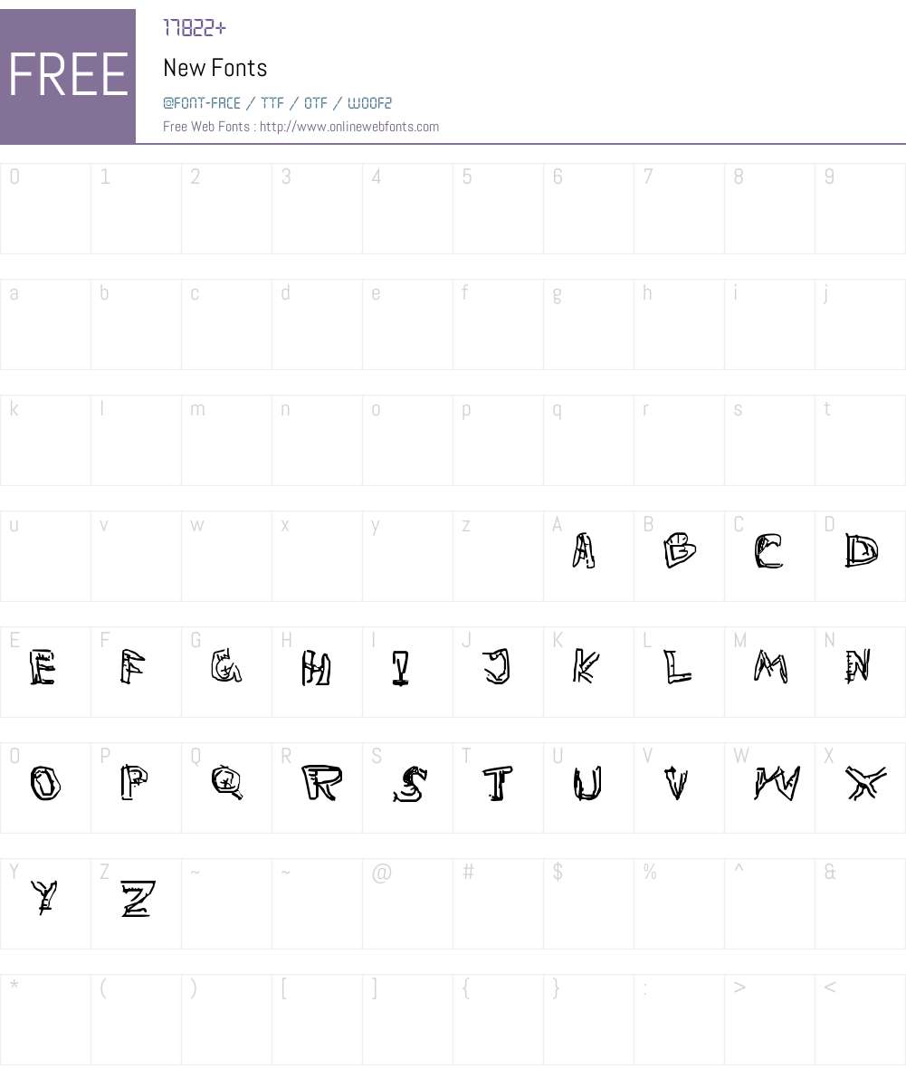 New Font Screenshots