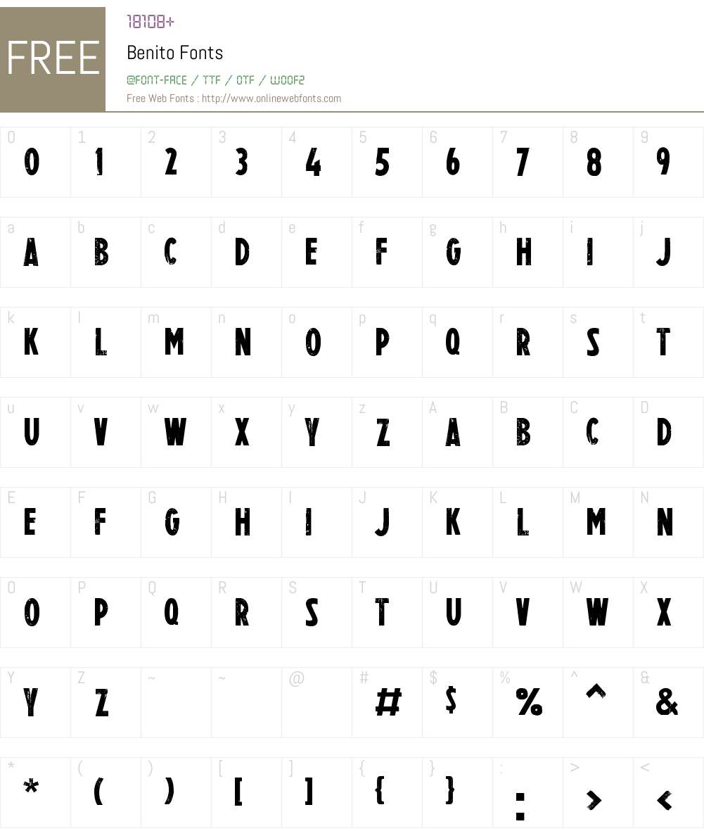 Benito Font Screenshots
