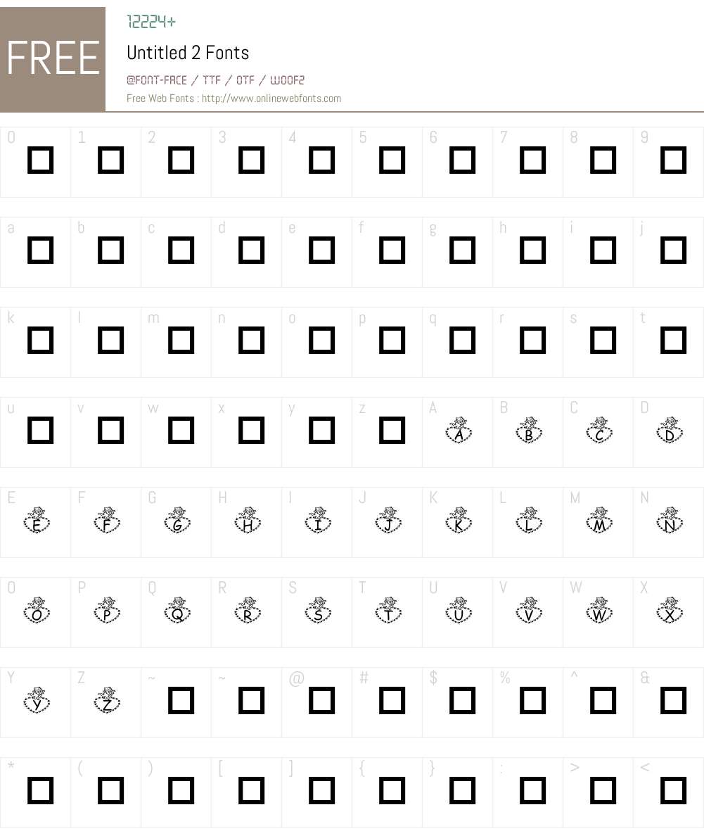 Untitled Font Screenshots