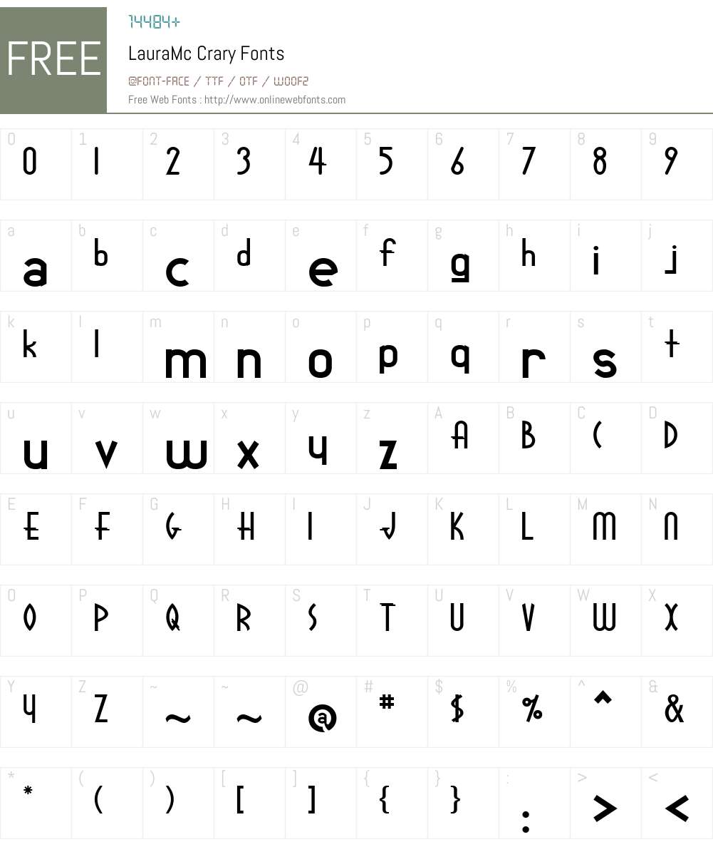 LauraMc Font Screenshots