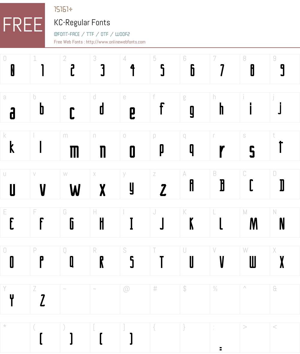 KC-Regular 1.000;PS 001.001;hotconv 1.0.56 Fonts Free Download ...